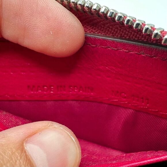 Dior Cannage Pink Patent Leather Compact Wallet Zippy Full Zip - Picture 11 of 14